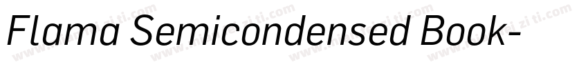 Flama Semicondensed Book字体转换